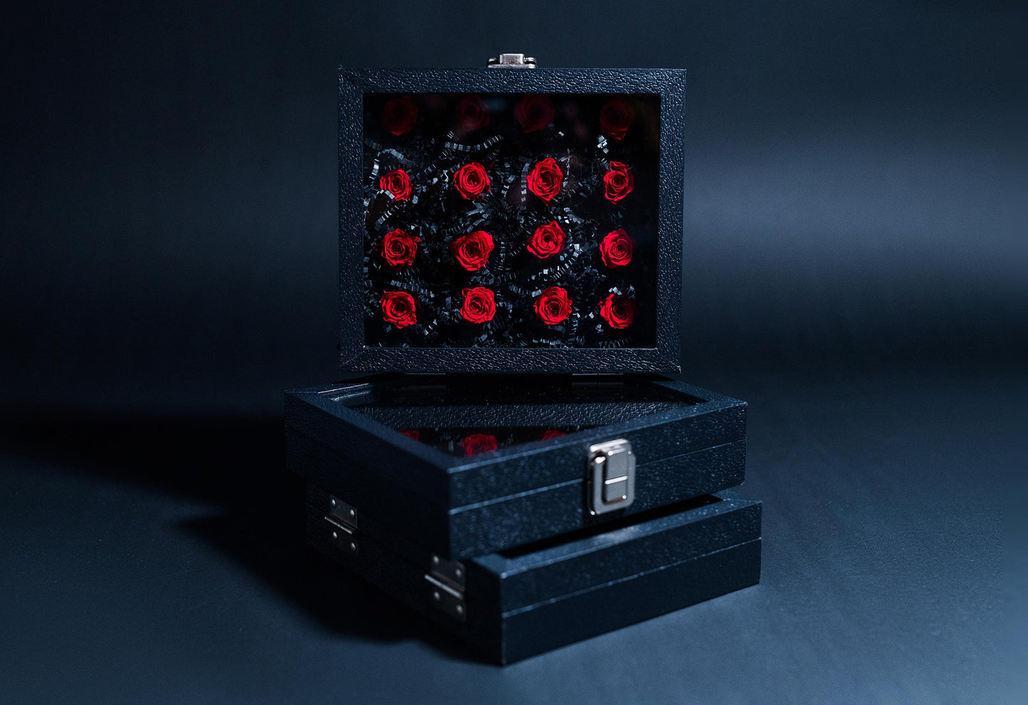CLEAR TOP MINI ROSE GIFT BOXES