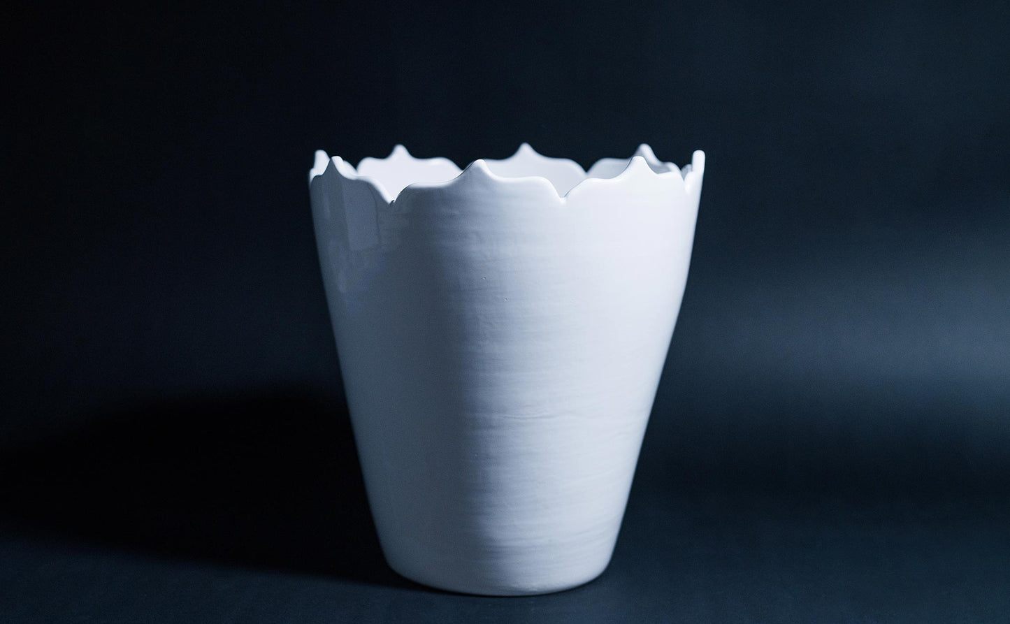 Pot with handmade design