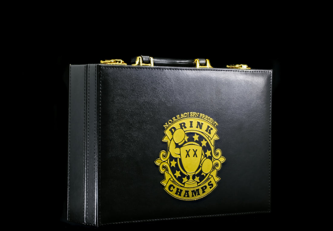 DRINK CHAMPS 12 Gold Rose Briefcase Oh My Garden, What The Flower