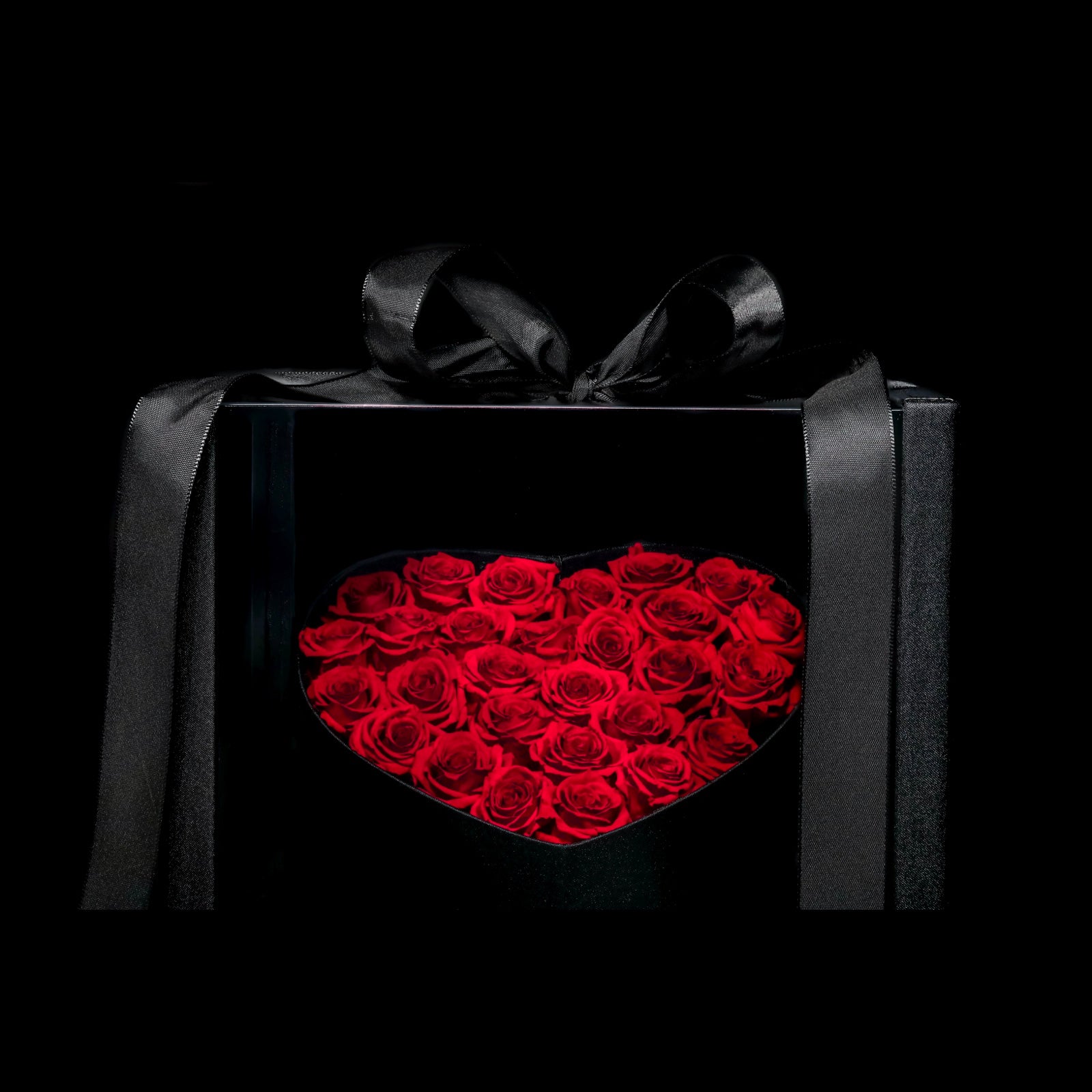 Floating Heart Rose Giftbox