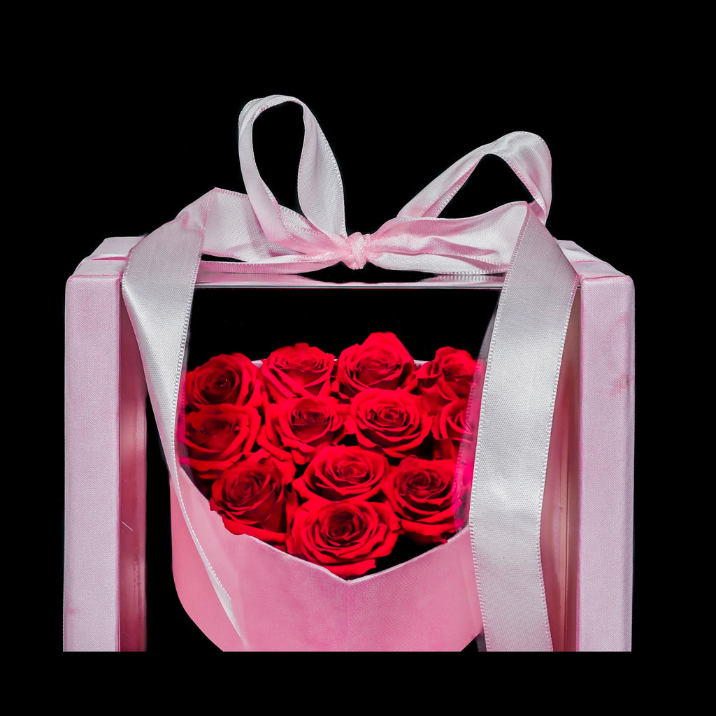 Floating Heart Rose Giftbox