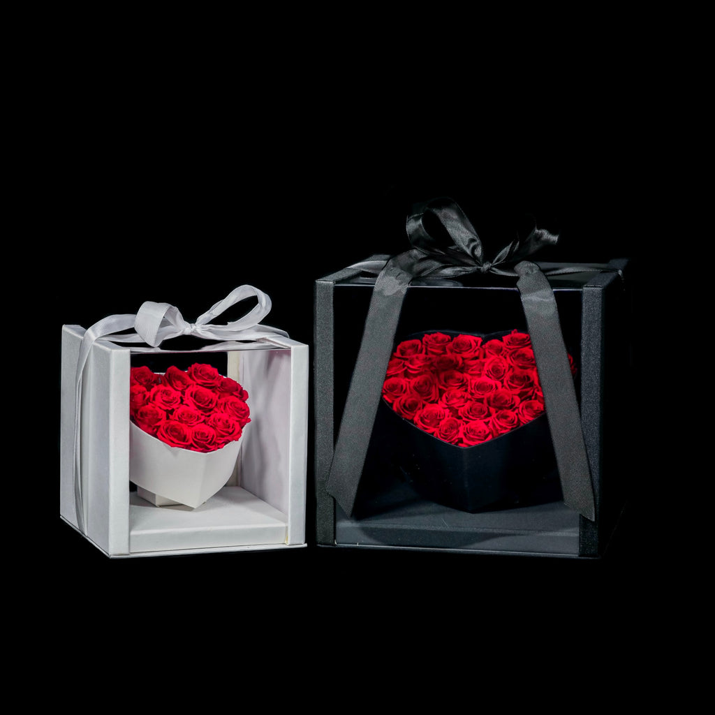 Floating Heart Rose Giftbox