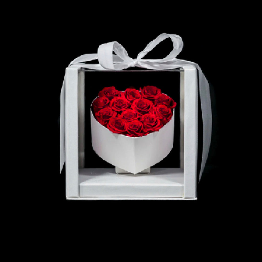 Floating Heart Rose Giftbox