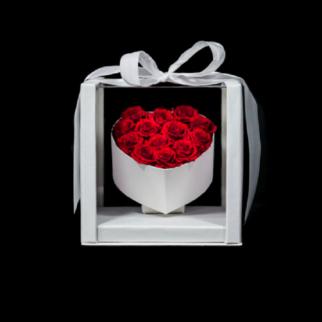 Floating Heart Rose Giftbox