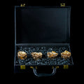 DRINK CHAMPS- 4 Rose Briefcase - PRESERVED ROSES
