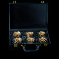 DRINK CHAMPS - 6 Rose Briefcase - PRESERVED ROSES