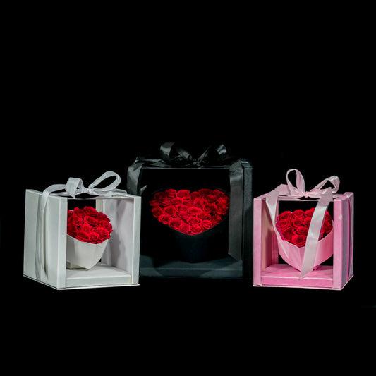 Floating Heart Forever Rose Gift Box
