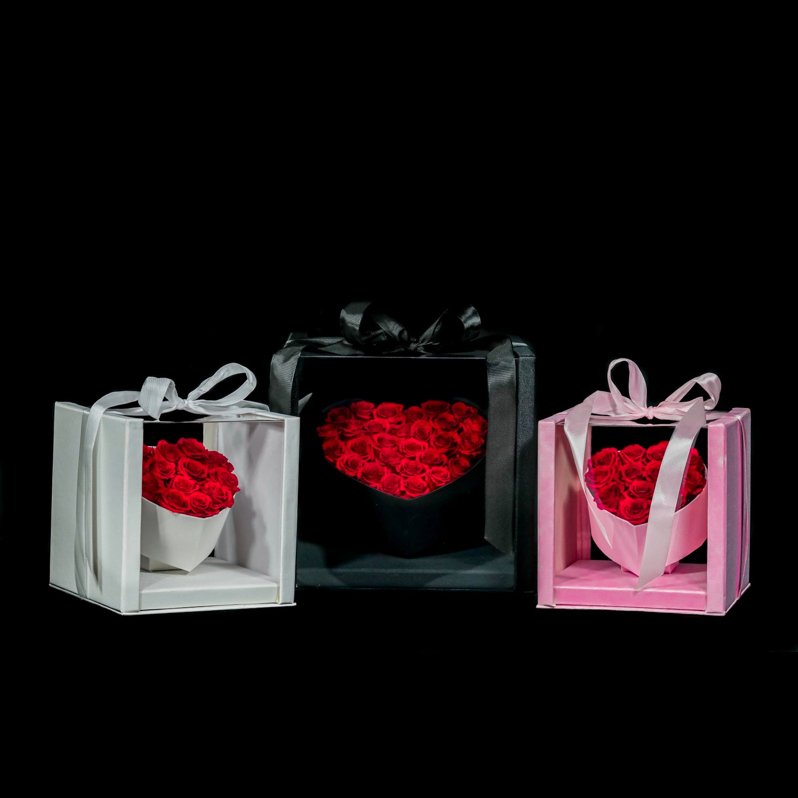 Floating Heart Rose Giftbox